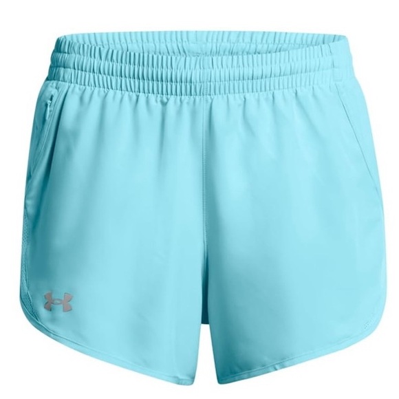 Athletic Shorts size M Shorts Elastic Waist 
Short Turquoise Blue Under Armour - Picture 1 of 8